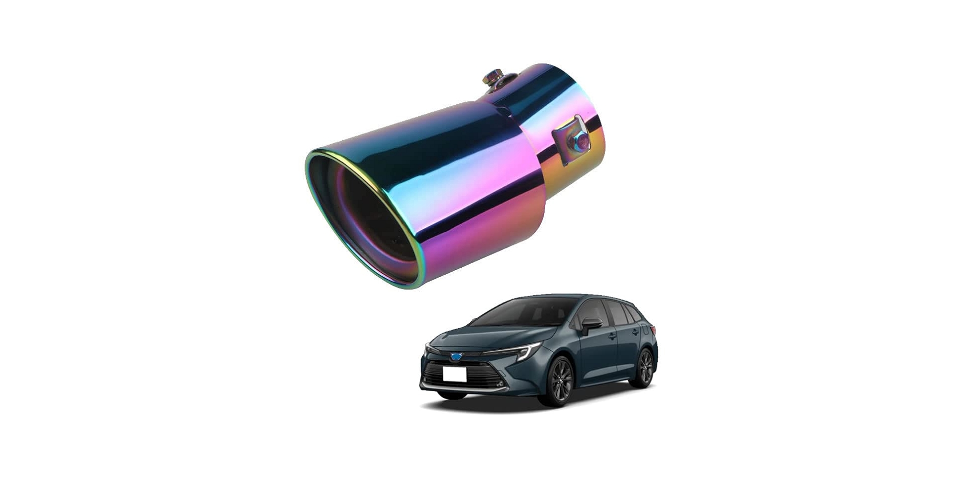 Amazon | 新型 カローラ ツーリング クロス マフラーカッター